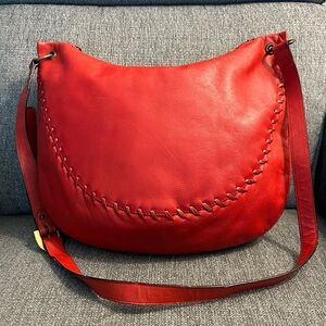 Leather School Italian crafted crossbody bag